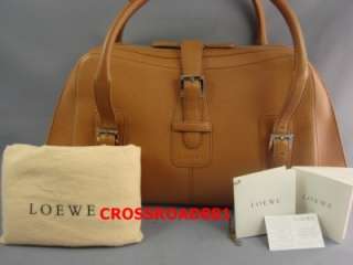 Auth Loewe Senda Light Brown Shoulder Bag Excellent  