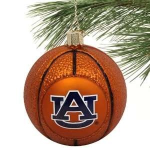  NCAA Auburn Tigers Glass Basketball Ornament: Sports 