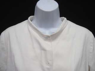 PIAZZA SEMPIONE White 3/4 Sleeve Jacket Blazer Sz 46  