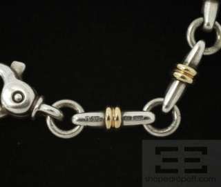 Tiffany & Co. Sterling Silver & 18K Gold Bar Link Bracelet  