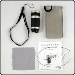 Camera Telescope 6 x Zoom Crystal Case For iPhone 4G  