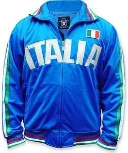 Italia Italy Country Flag Soccer Futbol   Mens Track Jacket  