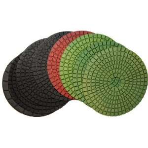   Polishing Pads Wet 7 Pieces set for Granite, Concrete, Marble, Stone