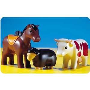   Preschool Farm Animals Horse Cow and Sheep Set Toys & Games