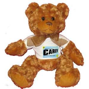  FROM THE LOINS OF MY MOTHER COMES CARLY Plush Teddy Bear 