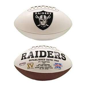  Raiders Embroidered Signature Series Football