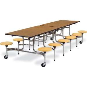 Virco MTS17291012 Super Sale   Mobile Stool Cafeteria Table 27H x 30 