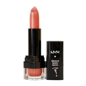  NYX Cosmetics Diamond Sparkle Lipstick, Sparkling Apricot 