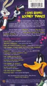 VHS SING ALONG LOONEY TUNES.NEW  