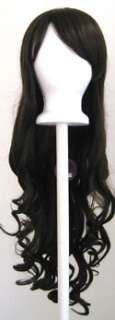 29 Long Curly w/ Long Bangs Red Cosplay Wig NEW  