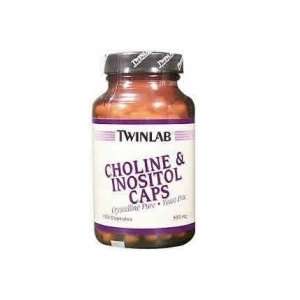  TwinLab Choline & Inositol 500mg, 100 caps (Pack of 2 