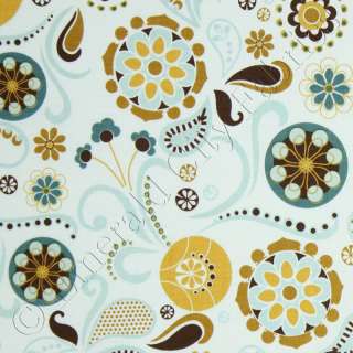   So Sophie Main Blue Floral Kids Cotton Quilt Quilting Fabric Yardage