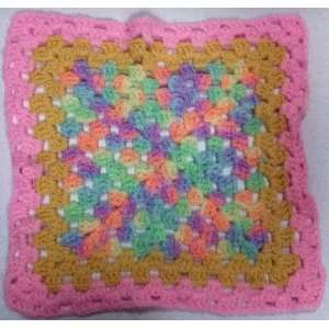  Baby Doll Pink Shaded Crochet Blanket 