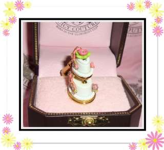 New Juicy Couture Wedding Cake Charm wear on a Bracelet Necklace or 