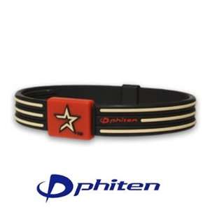  Phiten Titanium Houston Astros Mlb Team Bracelet   7.5 
