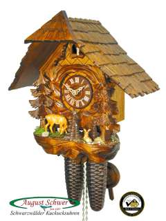 Up for auction: genuine hand made Black Forest cuckoo clock. New 