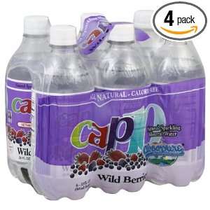 Cap 10 Wildberry Artesian Mineral Water 6 pack, 20 Ounce (Pack of 4 
