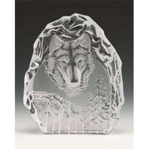 Engraved Lead Crystal    Moon Wolf:  Home & Kitchen