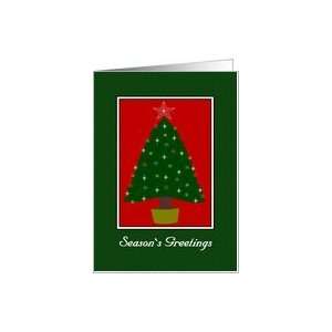  Seasons Greetings   Modern Tree Card Health & Personal 
