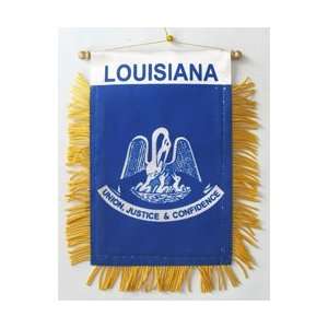  Louisiana   Window Hanging Flag Automotive
