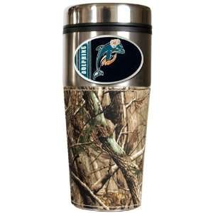   Dolphins Open Field Travel Tumbler with Camo Wrap: Sports & Outdoors