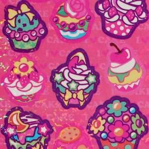  pink glitter cupcakes sticker from Japan: Toys & Games