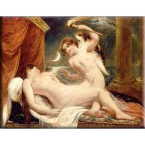  Cupid and Psyche 16x12 Streched Canvas Art by Etty 