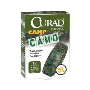  CURAD Kids Adhesive Bandages Camo Green 3/4X3. 25 count 