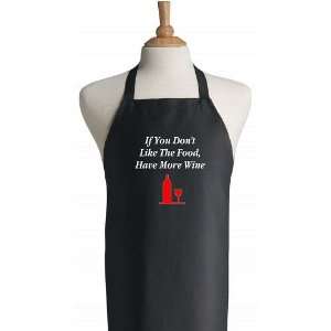  Have More Wine Cute Black Kitchen Aprons