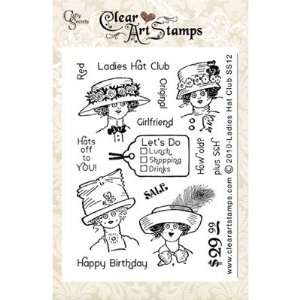 Ladies Hat Club Small Clear Art Stamp Set SS12CS 