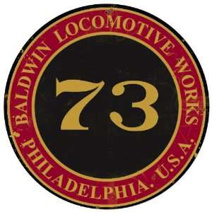 Baldwin Locomotive Logo Tin Vintage Style Signs