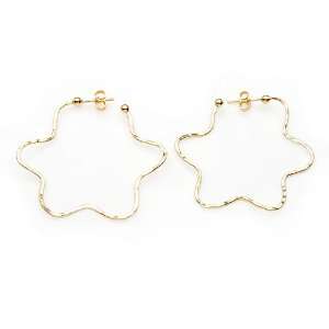  Made in Italy Nice Earrings in 14K/925 Gold plated Silver 