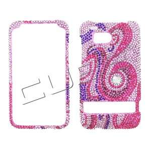 Pink Purple BLING COVER CASE SKIN 4 HTC ThunderBolt  