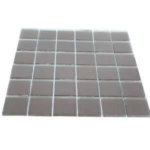   Loft Mahogany Frosted 2X2 Glass Tiles 1 Piece Sample: Home Improvement