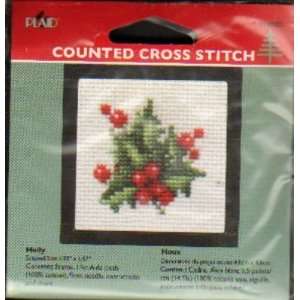  Holly or Presents Counted Cross Stitch Arts, Crafts 