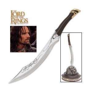   Cutlery LOTR Elven Knife of Strider, With Display.: Sports & Outdoors