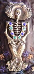 NIB! Old Gringo Katrina~Dia de los Muertos~Skeleton Brown Womens 