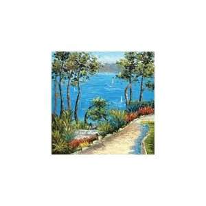 San Tropez Trail, Original Hand Painted Oil on Canvas by L 