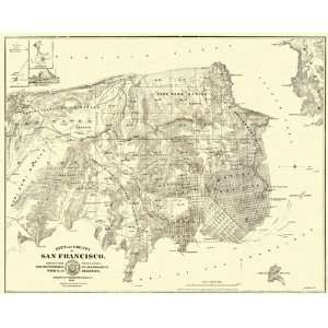  SAN FRANCISCO CALIFORNIA (CA) LANDOWNER MAP 1861: Home 