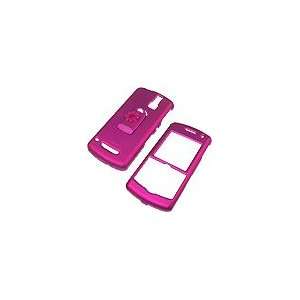 com Rim BlackBerry Pearl 8100 PDA Smart Phone Rubberize Magenta Snap 