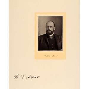  1907 Dr E Albert Portrait Berlin Germany Printing Print 
