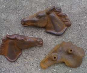 Rustic Iron HORSE HEAD drawer pulls knobs  