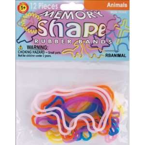  Memory Shaped Rubber Bands 12/Pkg Animals: Home & Kitchen