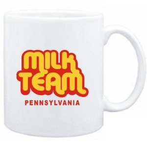    Mug White  MILK TEAM Pennsylvania  Usa States