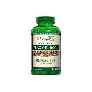  Natural Omega 3 Flaxseed (Linseed) Oil 1000 mg 1000 mg 240 