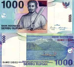 INDONESIA 1000 1,000 RUPEE 2009 UNC  