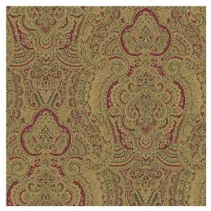  allen + roth Red And Gold Damask Swirl Wallpaper LW1340379 