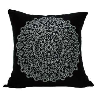 TWO 20x20 GORGEOUS EMBROIDERED ACCENT PILLOW COVER  