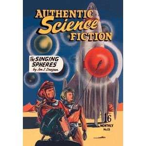   stock. Authentic Science Fiction The Singing Spheres