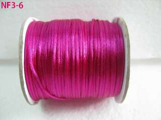 Mix 1.5mm Nylon Chinese Knot Rattail Jewelry Cords Bracelet Threads 
